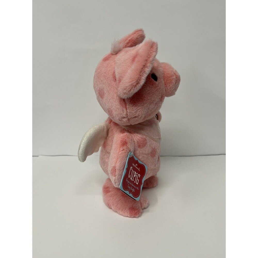 Hallmark Valentines Pink Pig Plush Animated Dancing Sings Cupid Shuffle 12” - Picture 3 of 11
